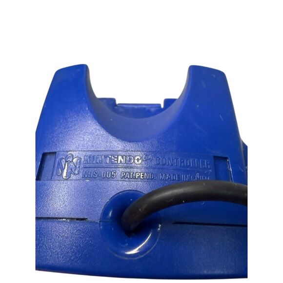 Official Nintendo 64 Controller Blue OEM N64 Remote Original NUS-005 Tested - Picture 5 of 5